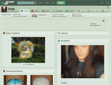 Tablet Screenshot of dulop.deviantart.com