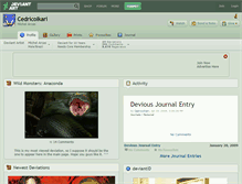 Tablet Screenshot of cedricoikari.deviantart.com