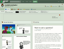 Tablet Screenshot of crystallovesshadow.deviantart.com