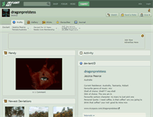 Tablet Screenshot of dragonpreistess.deviantart.com