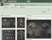 Tablet Screenshot of liam-e28.deviantart.com