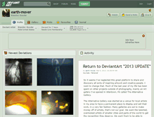 Tablet Screenshot of earth-mover.deviantart.com