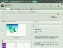 Tablet Screenshot of facethefax.deviantart.com
