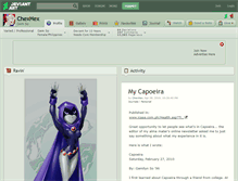 Tablet Screenshot of chexhex.deviantart.com