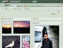 Tablet Screenshot of eviliano.deviantart.com