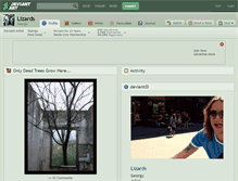 Tablet Screenshot of lizards.deviantart.com