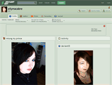 Tablet Screenshot of ellymacabre.deviantart.com