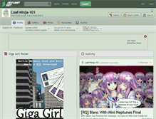 Tablet Screenshot of leaf-ninja-101.deviantart.com