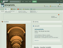 Tablet Screenshot of darkangelkalika.deviantart.com
