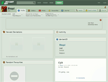 Tablet Screenshot of bisqui.deviantart.com