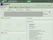Tablet Screenshot of darkstar42.deviantart.com