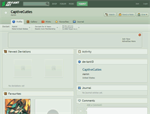Tablet Screenshot of captivecuties.deviantart.com