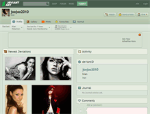 Tablet Screenshot of joojoo2010.deviantart.com