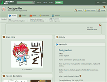 Tablet Screenshot of dustypanther.deviantart.com