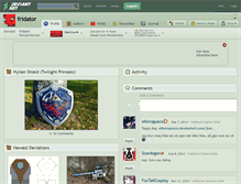 Tablet Screenshot of fridator.deviantart.com