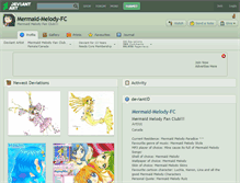 Tablet Screenshot of mermaid-melody-fc.deviantart.com