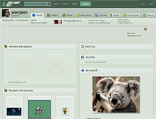Tablet Screenshot of jalenjalen.deviantart.com