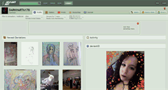 Desktop Screenshot of darkhart6178.deviantart.com
