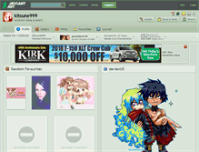 Tablet Screenshot of kitsune999.deviantart.com