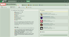 Desktop Screenshot of marvel-universe.deviantart.com