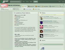 Tablet Screenshot of marvel-universe.deviantart.com