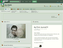 Tablet Screenshot of joy-cheers.deviantart.com
