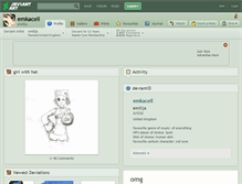 Tablet Screenshot of emkacell.deviantart.com