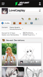 Mobile Screenshot of lovecosplay.deviantart.com