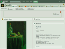 Tablet Screenshot of playcold.deviantart.com
