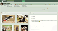 Desktop Screenshot of humandescent.deviantart.com