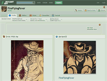 Tablet Screenshot of fireflyingfever.deviantart.com