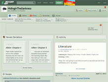 Tablet Screenshot of hidinginthedarkness.deviantart.com