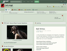 Tablet Screenshot of canis-angst.deviantart.com