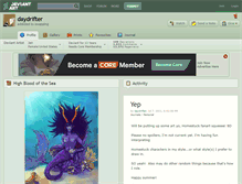 Tablet Screenshot of daydrifter.deviantart.com