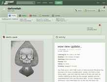 Tablet Screenshot of darkonebah.deviantart.com