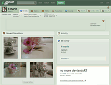 Tablet Screenshot of k-marie.deviantart.com