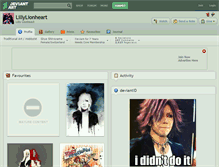 Tablet Screenshot of lillylionheart.deviantart.com