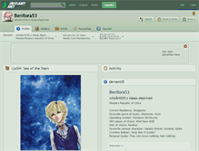 Tablet Screenshot of benitora53.deviantart.com