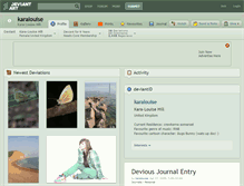 Tablet Screenshot of karalouise.deviantart.com