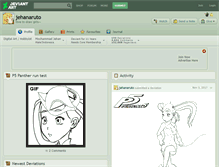 Tablet Screenshot of jehanaruto.deviantart.com