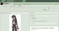 Desktop Screenshot of girl-gamers.deviantart.com