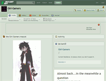 Tablet Screenshot of girl-gamers.deviantart.com