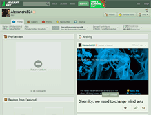 Tablet Screenshot of alexandrab24.deviantart.com