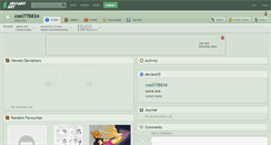 Desktop Screenshot of cool778834.deviantart.com