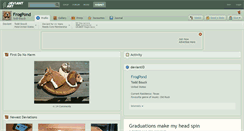 Desktop Screenshot of frogpond.deviantart.com