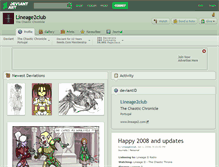Tablet Screenshot of lineage2club.deviantart.com