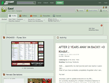 Tablet Screenshot of easel.deviantart.com