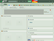 Tablet Screenshot of hidei.deviantart.com