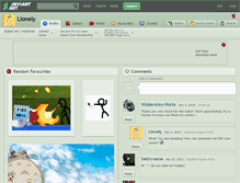 Tablet Screenshot of lionely.deviantart.com