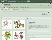 Tablet Screenshot of fateomega.deviantart.com